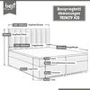 Best for Home Boxspringbett mit Bettkasten Trinity K10 Lux, mit Bettkasten, inkl. 7 cm Topper (140x200 160x200 180x200 200x200 cm), Verschiedene Liefermöglichkeiten, TOP Preis-Leistungs-Verhältnis Bild 2