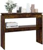 vidaXL Konsolentisch Räuchereiche 102x30x80 cm Holzwerkstoff 815219 Bild 5