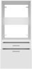 Forte WASHCAB Waschschrank 60 70, moderner Schrank zur Aufbewahrung von Waschmaschine oder Trockner, 2 Schubladen, Badezimmer, Holzwerkstoff, Weiß, 66,8 cm breit x 142,4 cm hoch x 67,5 cm tief Bild 4