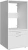 Forte WASHCAB Waschschrank 60 70, moderner Schrank zur Aufbewahrung von Waschmaschine oder Trockner, 2 Schubladen, Badezimmer, Holzwerkstoff, Weiß, 66,8 cm breit x 142,4 cm hoch x 67,5 cm tief Bild 3