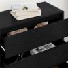 vidaXL Sideboard Schwarz Eichen-Optik 79 x 36 x 75.5 cm Holzwerkstoff 886594 Bild 4