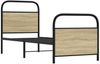 vidaXL Bettgestell ohne Matratze 80x200 cm Sonoma-Eiche Holzwerkstoff 4100267 Bild 5