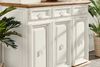 Buffet Büffet Vitrine Anrichte Küchenmöbel MEXICO Weiß / Honig, Landhausstil mexikanisch, Massivholz, Shabby Chic Bild 3
