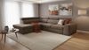 Wohnero24 Ecksofa PAVONE 4 208 x 263 cm – modernes Chenille Sofa Dunkelbraun mit Schlaffunktion 190 x 125 cm & Bettkasten, verstellbare Kopfstützen Bild 4