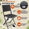 Casaria Polyrattan Balkonmöbel Set 3tlg. | Klappbar | 2 Personen | Wetterfest, Stahl anthrazit Bild 4