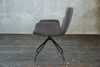 KAWOLA Stuhl NEW CHARME Drehstuhl Esszimmersessel Cord grau 87 x 66 x 59 cm Bild 4