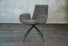KAWOLA Stuhl NEW CHARME Drehstuhl Esszimmersessel Cord grau 87 x 66 x 59 cm Bild 2