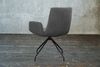 KAWOLA Stuhl NEW CHARME Drehstuhl Esszimmersessel Cord grau 87 x 66 x 59 cm Bild 5