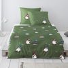 Irisette Biber Bettwäsche Koala 8778-30 Wichtel Schlitten grün 135x200 Bild 2