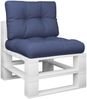 vidaXL Palettenkissen 2 Stk. Marineblau Stoff 378058 Bild 3