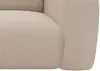 Vente-unique - POGNI Sofa SamtStoff Beige - B 221 cm x H 73 cm x L 269 cm Bild 5