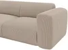 Vente-unique - POGNI Sofa SamtStoff Beige - B 221 cm x H 73 cm x L 269 cm Bild 4