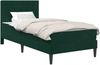vidaXL Bettgestell mit Matratze Dunkelgrün 90 x 190 cm Samt 3415020 Bild 2