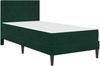 vidaXL Bettgestell mit Matratze Dunkelgrün 90 x 190 cm Samt 3415020 Bild 3