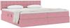 vidaXL Aufbewahrungsbett mit Matratze Rosa 200 x 200 cm Samt 3370904 Bild 3