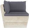 vidaXL Garten-Paletten-Ecksofa mit Kissen Imprägniertes Fichtenholz 3063348 Bild 3