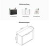 Planetmöbel 2 x Schuhschrank schmal mit 1 Klappe platzsparender Schuhregal mit 2 Ablagen, Schuhkommode für Diele, Flur, Garderobe 60 x 23 x 42,5 cm, schwarz Bild 3