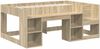 vidaXL Bett mit Tunnel 3 Stk. Sonoma Eiche und Schwarz Holzwerkstoff 3423508 Bild 4