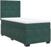 vidaXL Boxspringbett mit Matratze Dunkelgrün 80x200 cm Samt 3290759 Bild 2