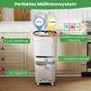 42L Küchenmülleimer mit Deckel 3-stufiger Sortiermülleimer mit 2 abnehmbaren Behältern Weiß Bild 4
