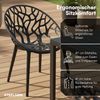 STEELSØN 'Quanta' Gartenstuhl, schwarz, Kunststoff, wetterfest und UV-beständig, Balkonstuhl stapelbar, bis 120 kg belastbar, 4er Set Bild 4