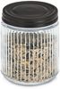 ZELLER 19662 Vorratsglas 520 ml mit Metalldeckel, Glas/Metall, ca. Ø 9,3 x 11,3 cm Bild 3