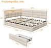 Furnishings Home Polsterbett LED Tagesbett Daybett 90x200cm, Stauraumbett mit Kopfteil (Kopfteil beidseitig montierbar Geeignet für Jungen und Mädchen), mit Lattenrost und Ladefunktion, mit Komforthöhe, Leises Design Bett Bild 3