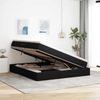 vidaXL Aufbewahrungsbett mit Matratze Schwarz 160 x 200 cm Polyester 3370238 Bild 4