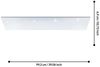 Eglo 75619 BEST CHOICE Deckenleuchte CALEMAR-S weiss L:99. 2cm B:24. 2 H:6. 9cm 4000K Bild 2