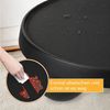 TWSOUL Couchtisch Runde Moderner Wohnzimmertisch Beistelltisch, Metall Weiß/Schwarz, ⌀75cm, mit 3 Kugelbeinen, für Schlafzimmer, Wohnung, Wohnzimmer Bild 3