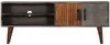 vidaXL TV-Schrank Grau 130x30x46 cm Raues Mango-Massivholz 282743 Bild 2