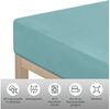 OTTO home Spannbettlaken Cremona, BASIC und PREMIUM Qualität, mit Elasthan, Baumwolle, Jersey (180 g/m), Gummizug: rundum, (1 Stück), Jersey Bettlaken ab Größe 90x200 cm, Strapazierfähig und langlebig Bild 4