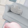 roba Kindersofa 'Lil Sofa' mit Armlehnen - Bequeme Kindercouch mit Samtstoff - Silbergrau Bild 3