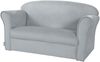 roba Kindersofa 'Lil Sofa' mit Armlehnen - Bequeme Kindercouch mit Samtstoff - Silbergrau Bild 2