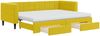 vidaXL Tagesbett Ausziehbar mit Schubladen Gelb 80x200 cm Samt 3196761 Bild 2