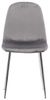 ebuy24 Esszimmerstuhl 2er Set Eva Esszimmerstuhl Velour hellgrau. (2 St) Bild 5