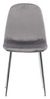 ebuy24 Esszimmerstuhl 2er Set Eva Esszimmerstuhl Velour hellgrau. (2 St) Bild 4