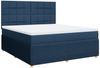 vidaXL Boxspringbett mit Matratze Blau 180x200 cm Stoff 3294441 Bild 3
