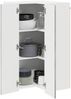 vidaXL Wand-Eckschrank PORTO Graues Sonoma 57 x 57 x 100 cm 885521 Bild 3