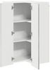 vidaXL Wand-Eckschrank PORTO Graues Sonoma 57 x 57 x 100 cm 885521 Bild 5