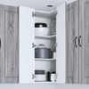 vidaXL Wand-Eckschrank PORTO Graues Sonoma 57 x 57 x 100 cm 885521 Bild 4