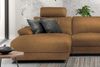 KAWOLA Sofa LOLA Ecksofa XL Stoff cognac mit motorischer Relaxfunktion Recamiere links 84 x 178 x 304 cm Bild 4