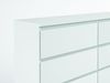 meble masztalerz Kommode Weiss mit 8 Schubladen 120 cm, Sideboard Wohnzimmer, Kommode Schlafzimmer H: 101,5 cm, B: 120 cm, T: 39 cm,Kommode mit Schubladen, Schubladenschrank Bild 2