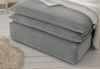 Sofa 3-Sitzer Pesaro in grau Cord Schlafsofa Set inkl. Hocker Bild 4