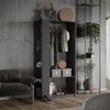 Kleiderschrank Elmo Anthrazit 80 x 200 cm 2er Set Vicco Bild 3