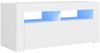vidaXL TV-Schrank mit LED-Leuchten Weiß 90 x 35 x 40 cm, Mit Beleuchtung [804319] Bild 2