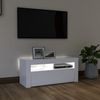 vidaXL TV-Schrank mit LED-Leuchten Weiß 90 x 35 x 40 cm, Mit Beleuchtung [804319] Bild 3