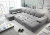 Wohnlandschaft >WAYNE< Schlaffunktion, Stauraum, Bezug dark grey - 380x81x240 (BxHxT) Bild 3