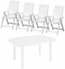 Tampa+Faro SET 4 x Klappsessel, 1 x Faro Tisch 140 x 90 cm Bild 1