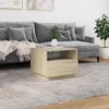vidaXL Couchtisch mit LED-Leuchten Sonoma-Eiche 50x49x40 cm 839828 Bild 4